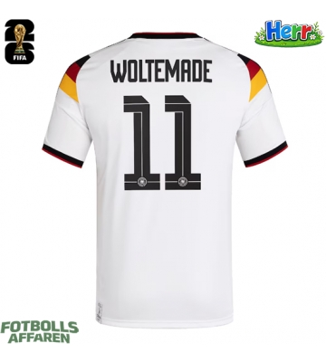 Tyskland Nick Woltemade #11 Hemmatröja VM 2026 Kortärmad